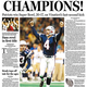 <i>The Boston Globe</i>'s 2002 Super Bowl coverage barely mentions the opposing team.